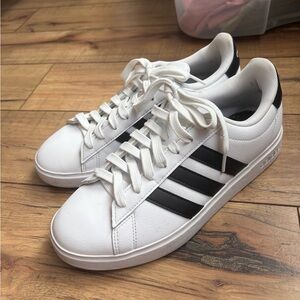 Adidas Classic White and Black Sneakers